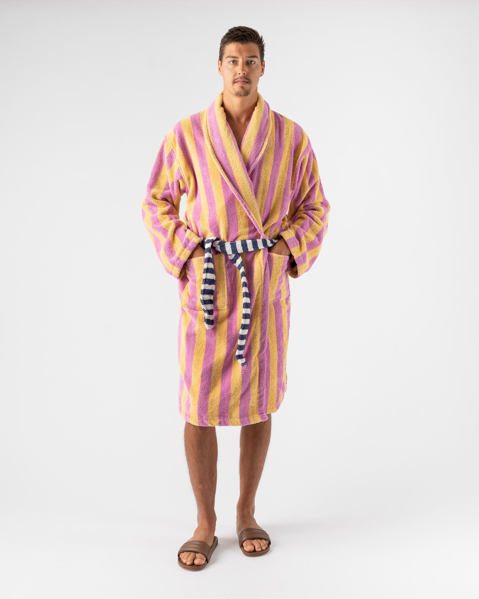 Dusen Dusen Fruit Stripe Bathrobe