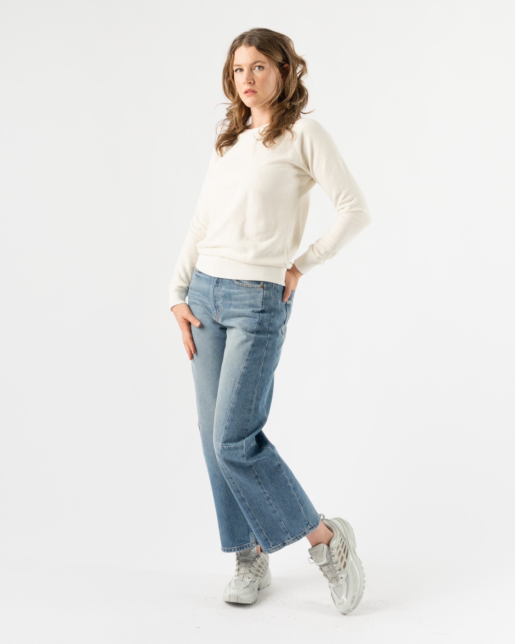 Jungmaven-Alpine-Raglan-Sweatshirt-in-Washed-White-Santa-Barbara-Boutique-Jake-and-Jones-Sustainable-Fashion