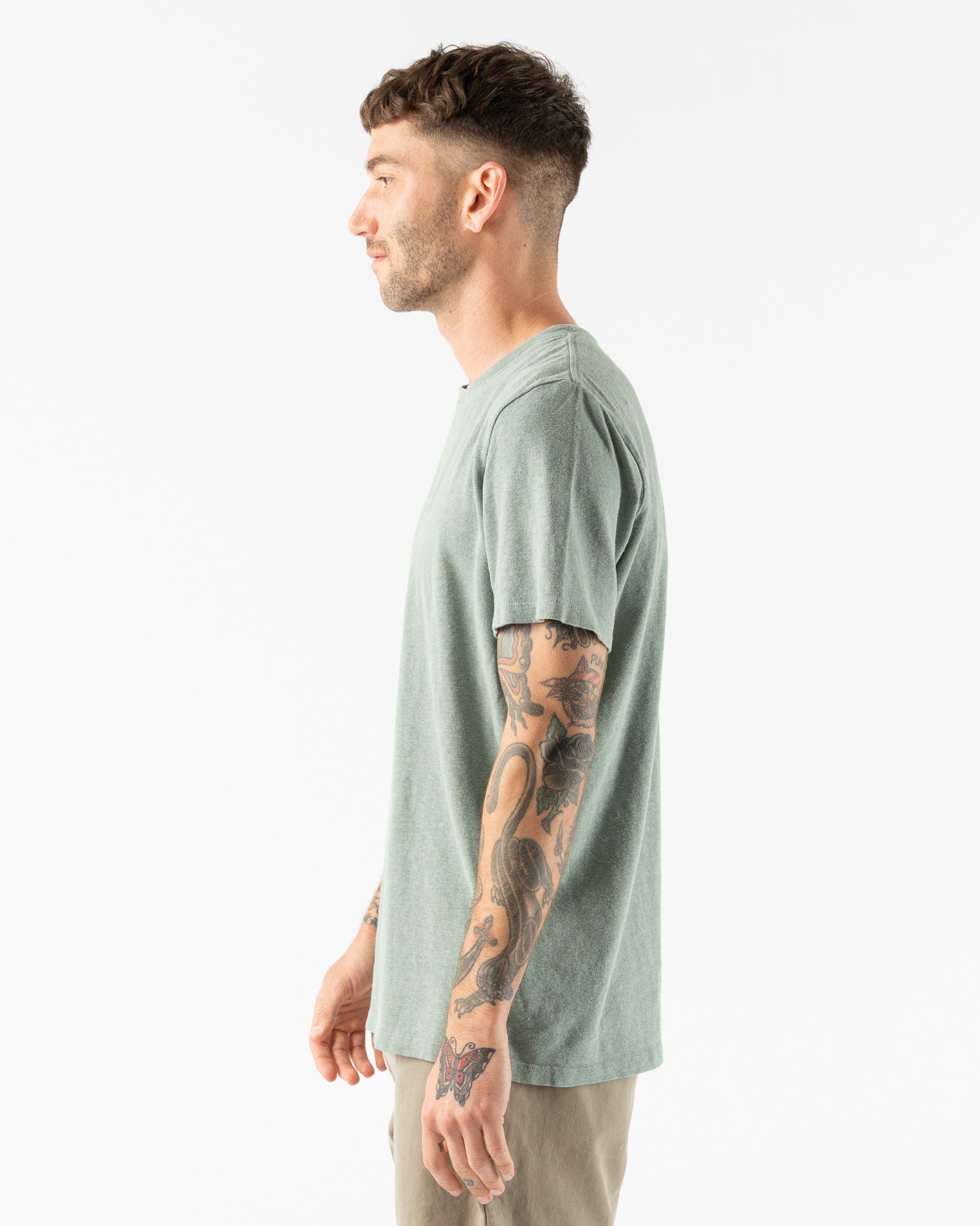 Jungmaven-Baja-Tee-in-Clay-Green-Santa-Barbara-Boutique-Jake-and-Jones-Sustainable-Fashion
