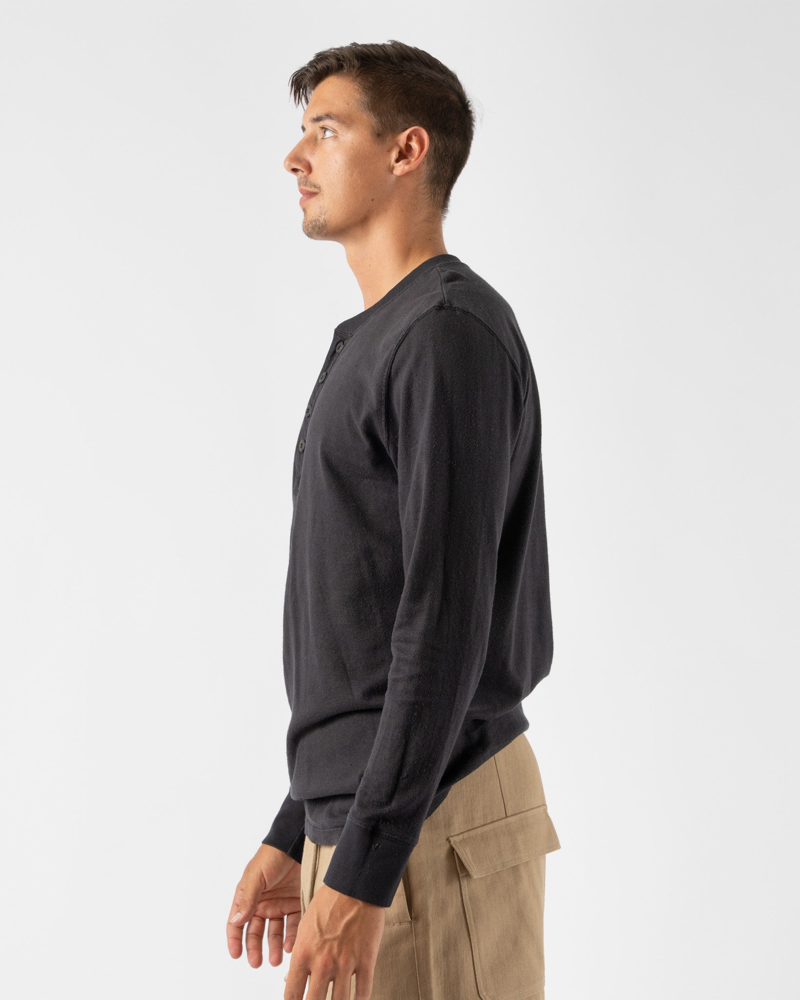 Jungmaven-Mountain-Henley-in-Black-Santa-Barbara-Boutique-Jake-and-Jones-Sustainable-Fashion