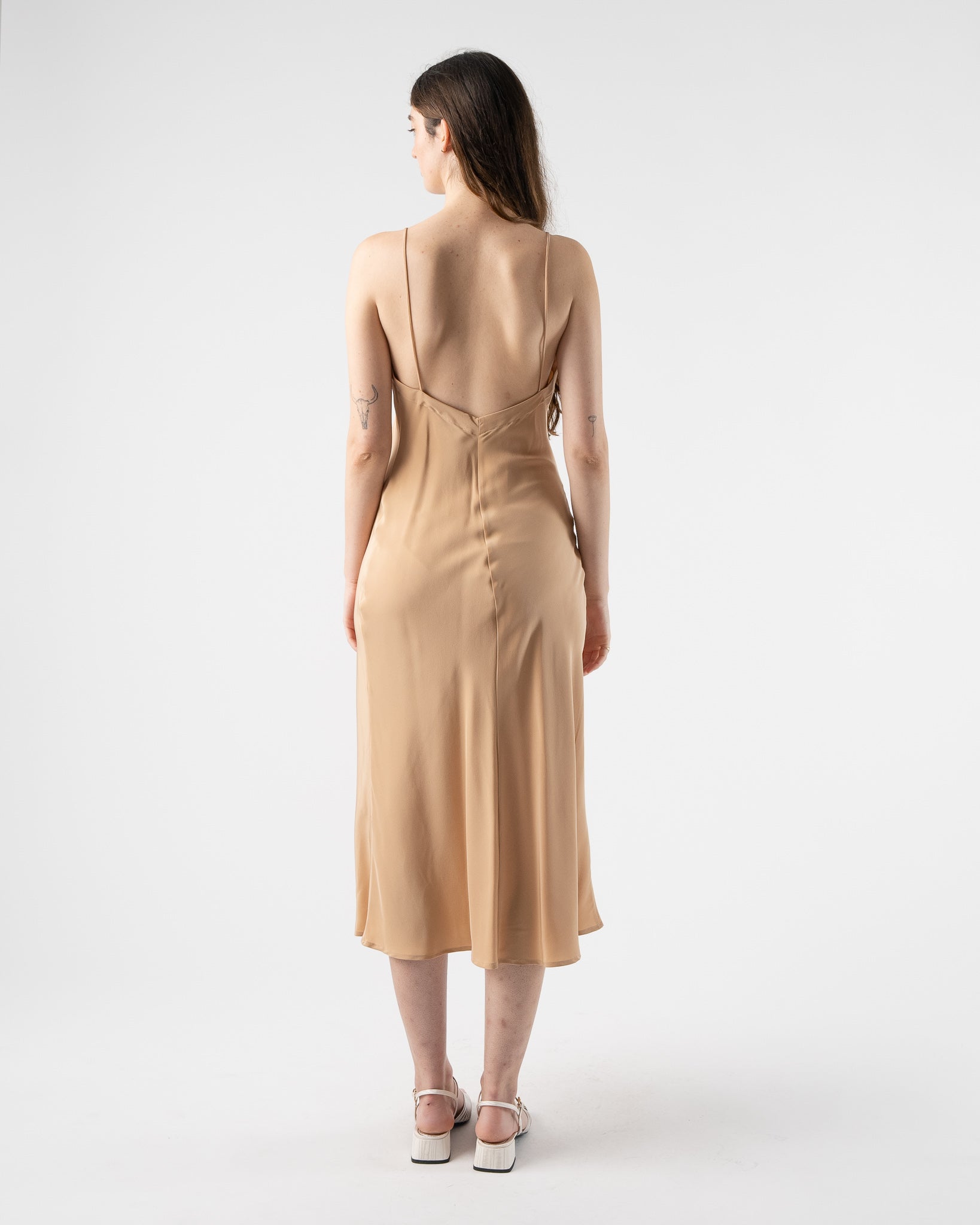 Kamperett-V-Neck-Midi-Slip-Dress-Buff-CORE23-jake-and-jones-santa-barbara-boutique-curated-slow-fashion