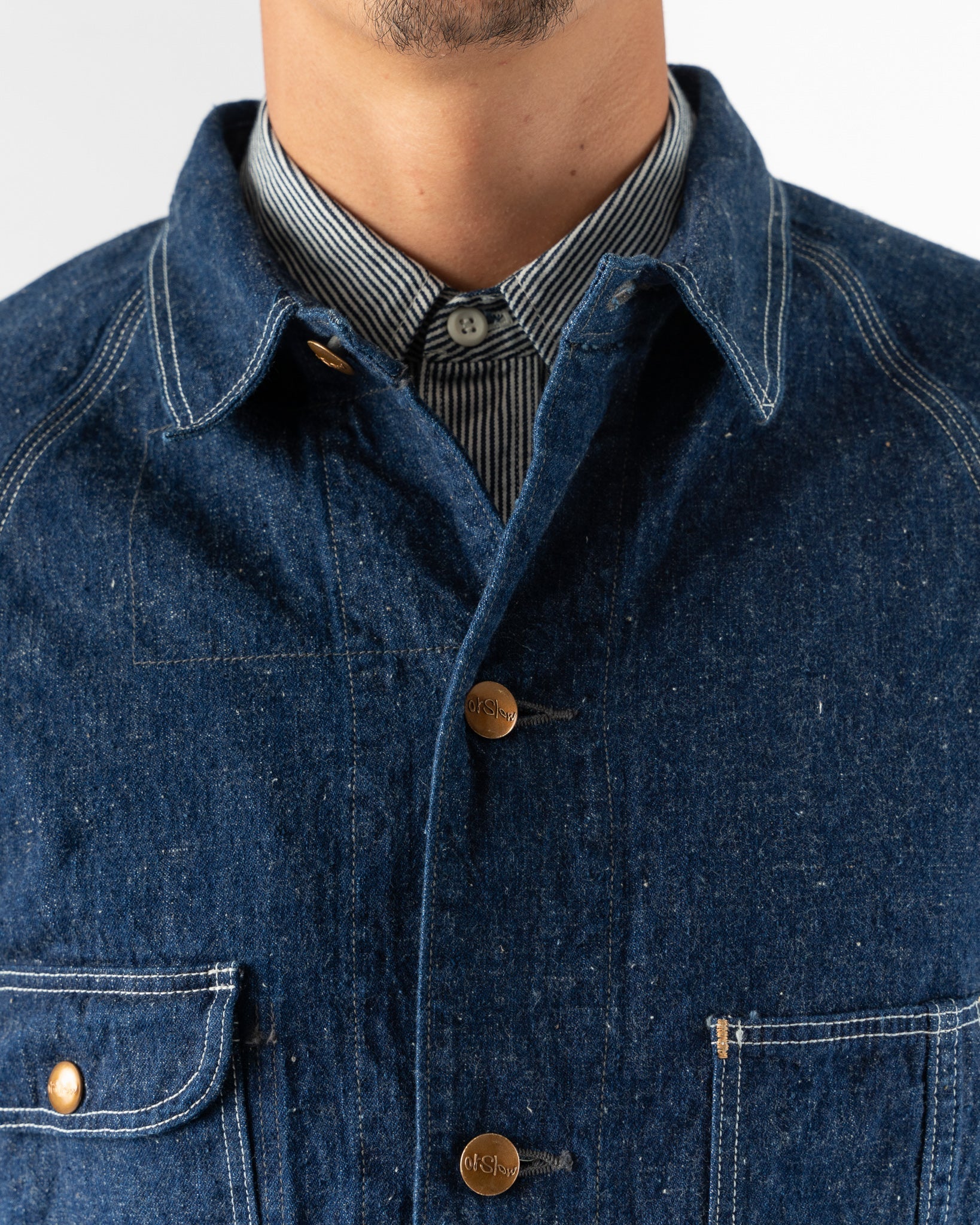 orslow-50s-coverall-jacket-in-denim-one-wash-mfw22-jake-and-jones-a-santa-barbara-boutique-curated-slow-fashion