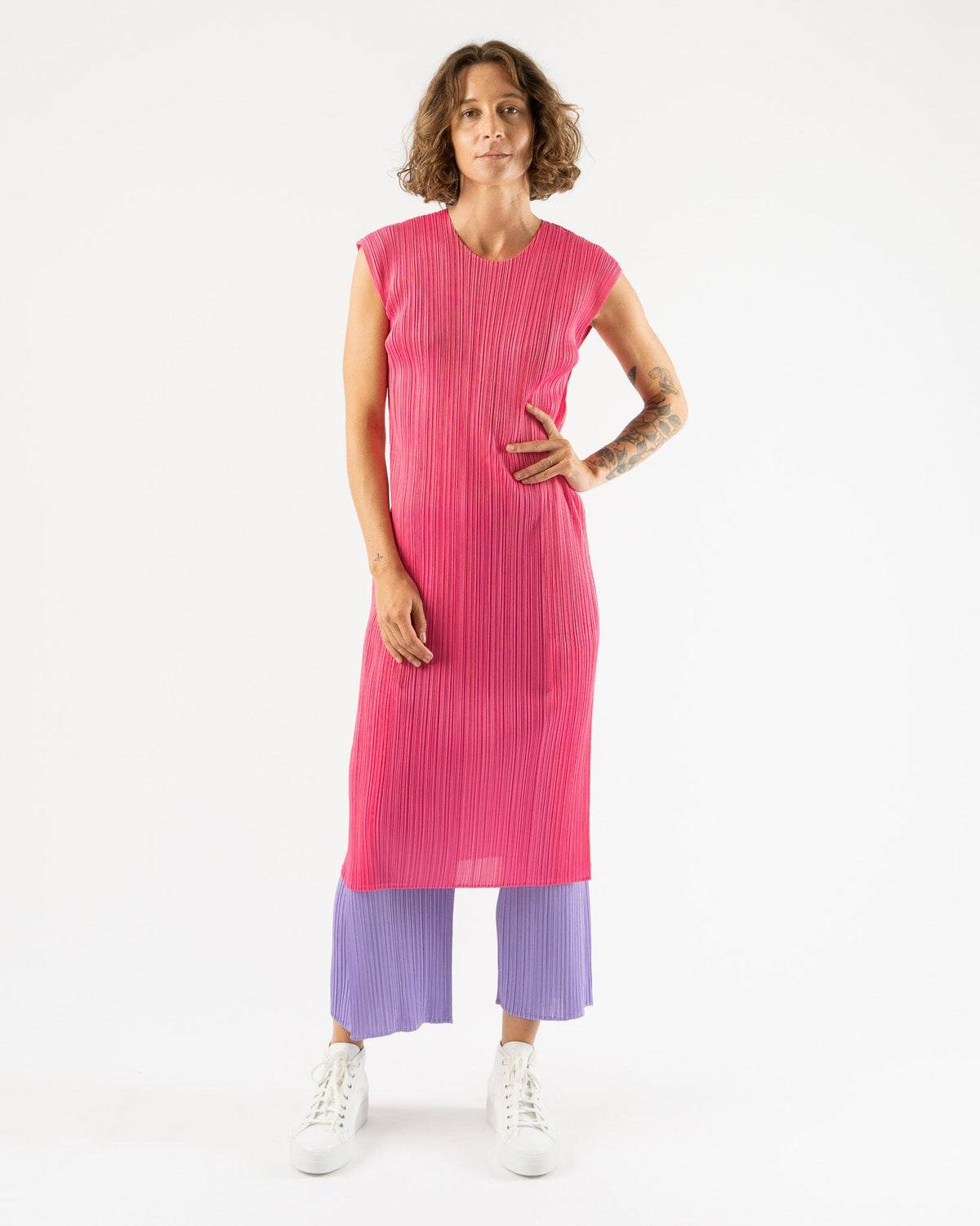Pleats Please by Issey Miyake July Monthly Colors Pant in Purple 