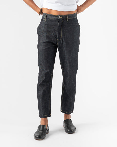 Studio Nicholson Bill Pant in Indigo Selvedge Denim. London based