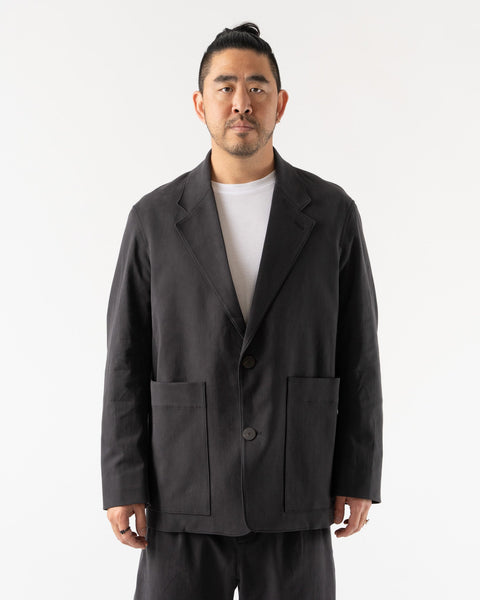 大感謝セール】 studio nicholson no-collar jacket navy 1 ライダース