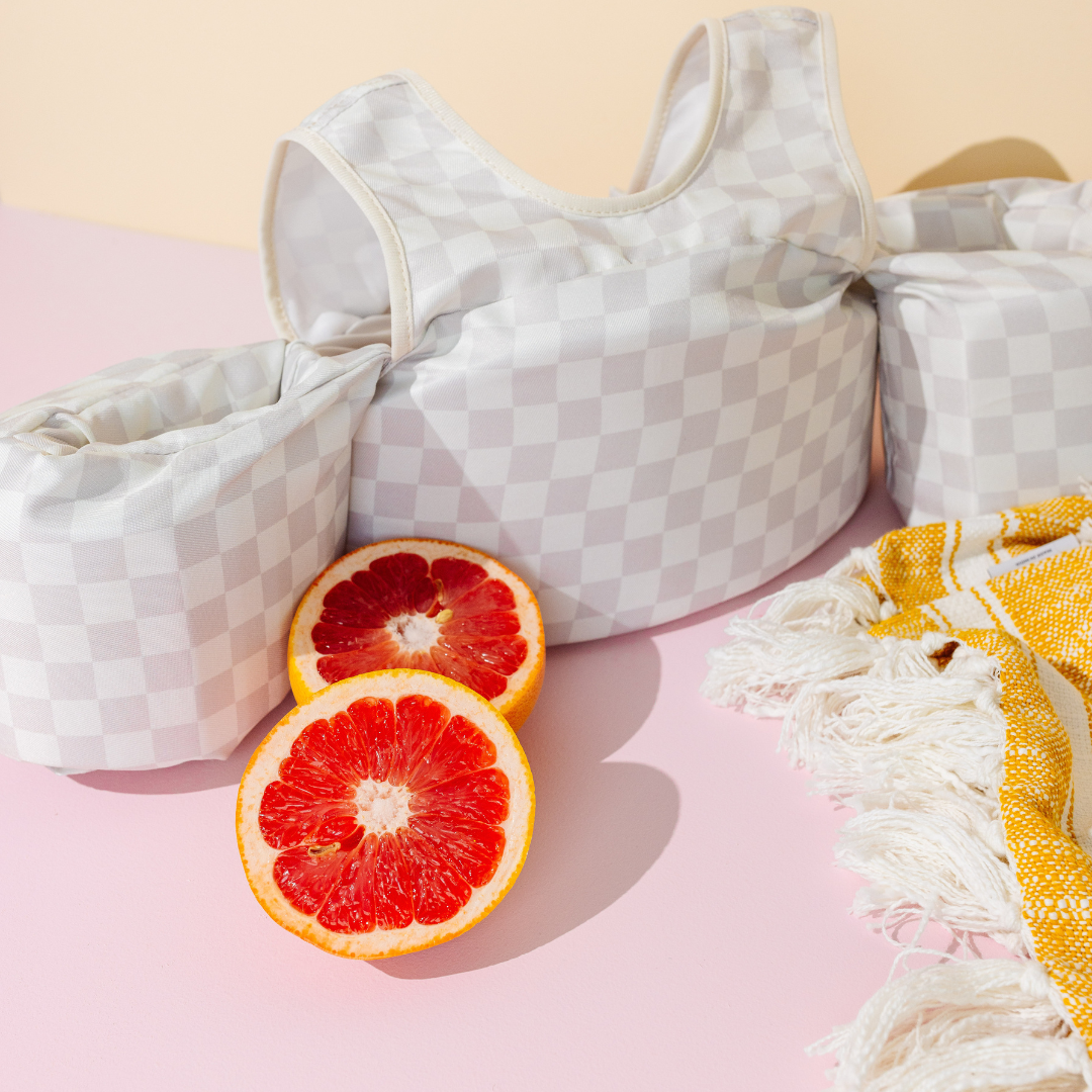 Drip Floats Neutral Checkered Kids Float