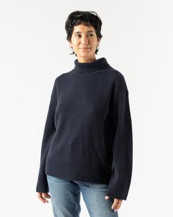 Alex Mill Cashmere Cecile Turtleneck Sweater in Navy