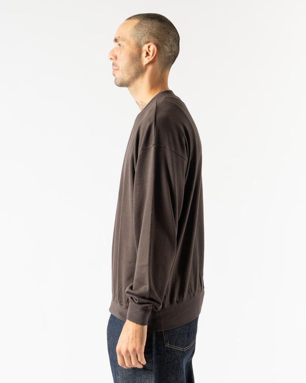 Auralee Super High Gauge Sweat Pullover in Dark Brown