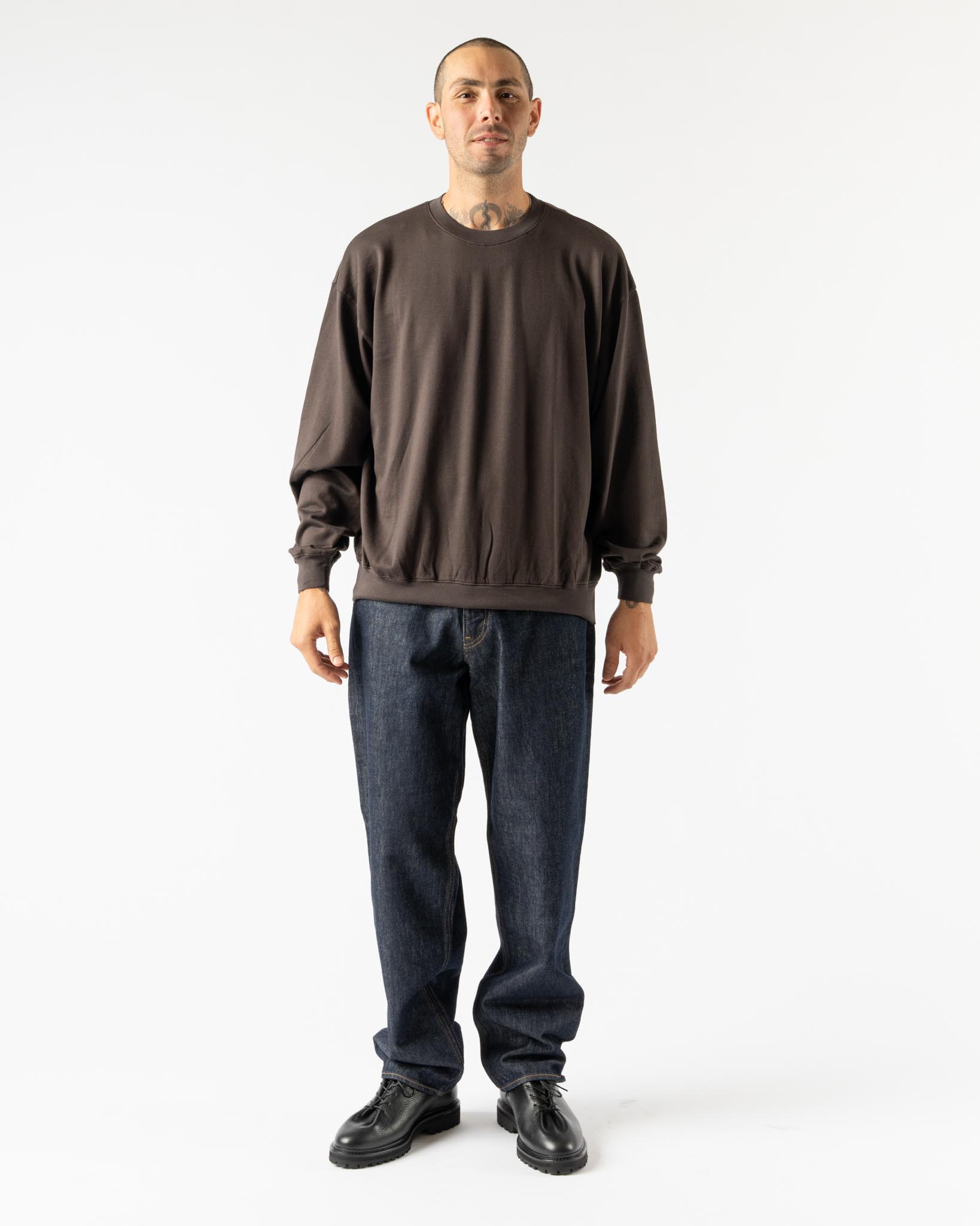 【Luv】 AURALEE SUPER HIGHGAUGE COTTON Auralee Super High Gauge Cotton Polo in Brown Curated at