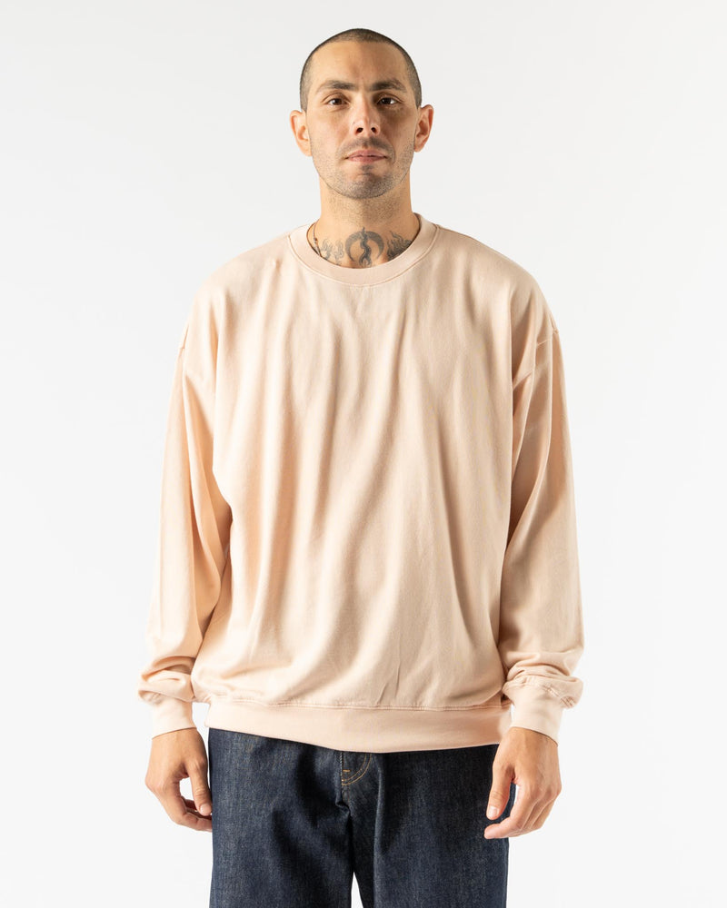 Auralee Super High Gauge Sweat Pullover in Pale Pink