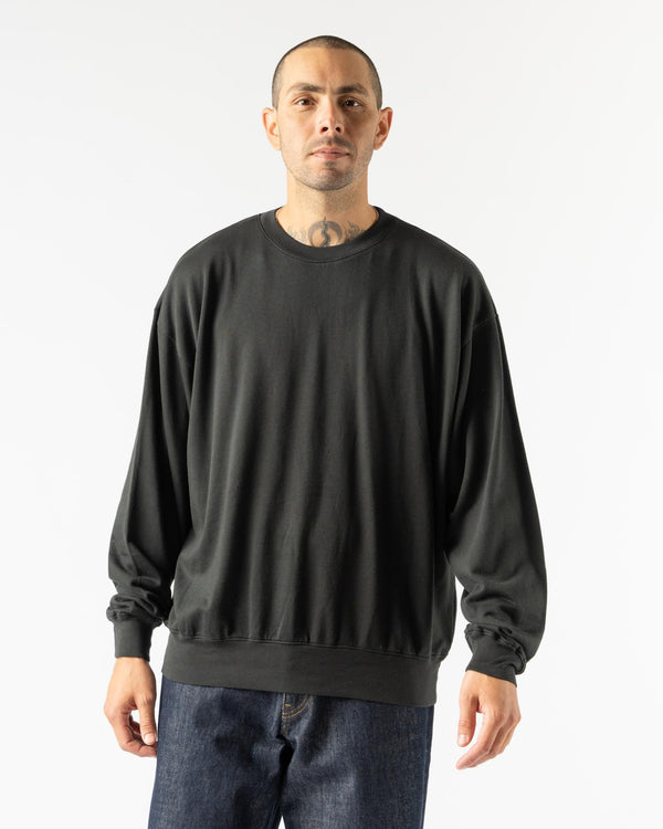 Auralee Super High Gauge Sweat Pullover in Ink Black