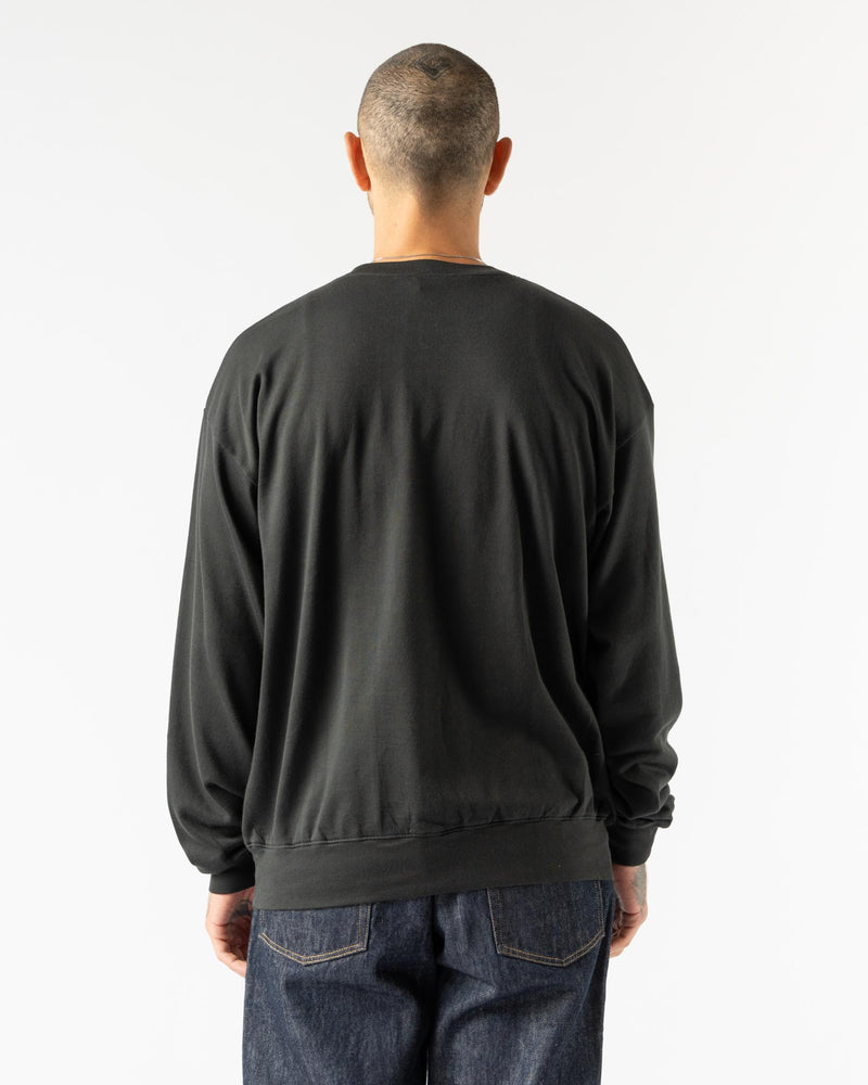 Auralee Super High Gauge Sweat Pullover in Ink Black