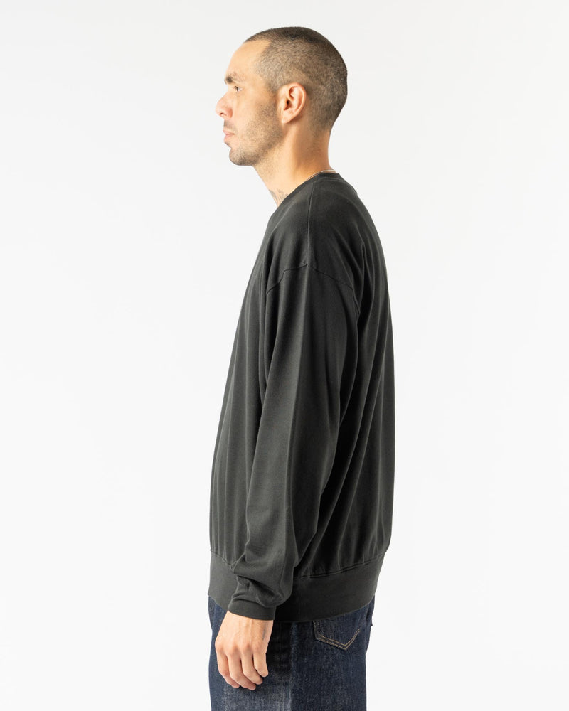 Auralee Super High Gauge Sweat Pullover in Ink Black