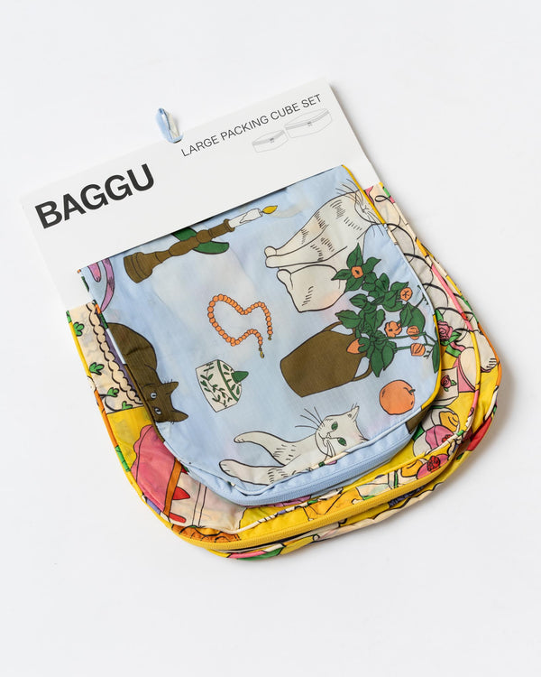 Baggu Large Packing Cube Set in Still Life