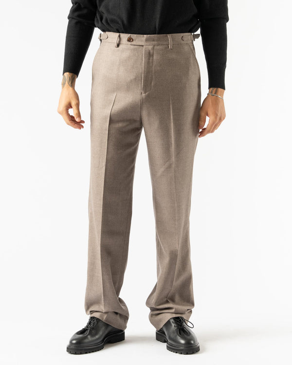 Carter Young x Jake & Jones 120s Wool Tailored Trouser in Chicory Marl