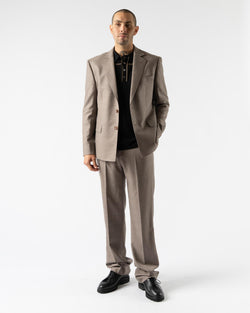 Carter Young x Jake & Jones 120s Wool Tailored Trouser in Chicory Marl