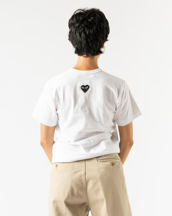 PLAY COMME des GARÇONS Play T-Shirt with Black Heart in Black