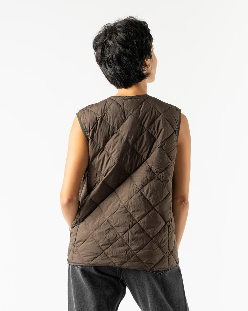 Gramicci Inner Down Vest in Dark Brown