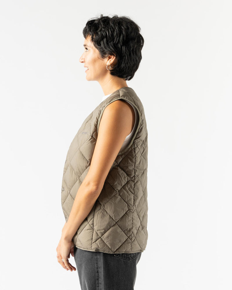 Gramicci Inner Down Vest in Stone Grey