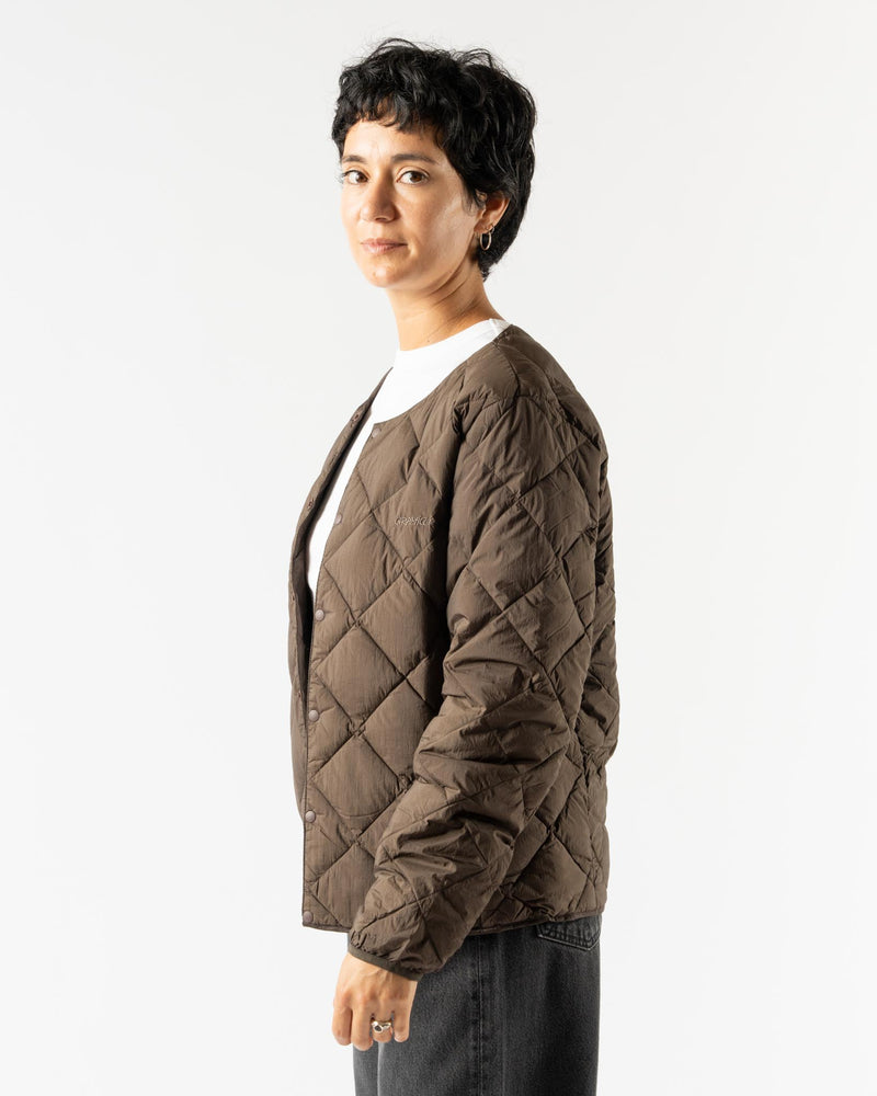 Gramicci Inner Down Jacket in Dark Brown