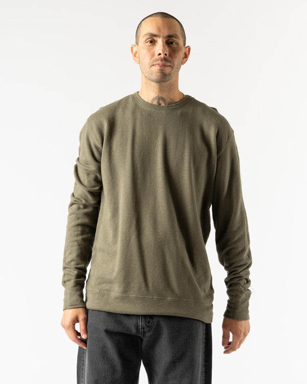 Jungmaven Tahoe Sweatshirt in Olive Green