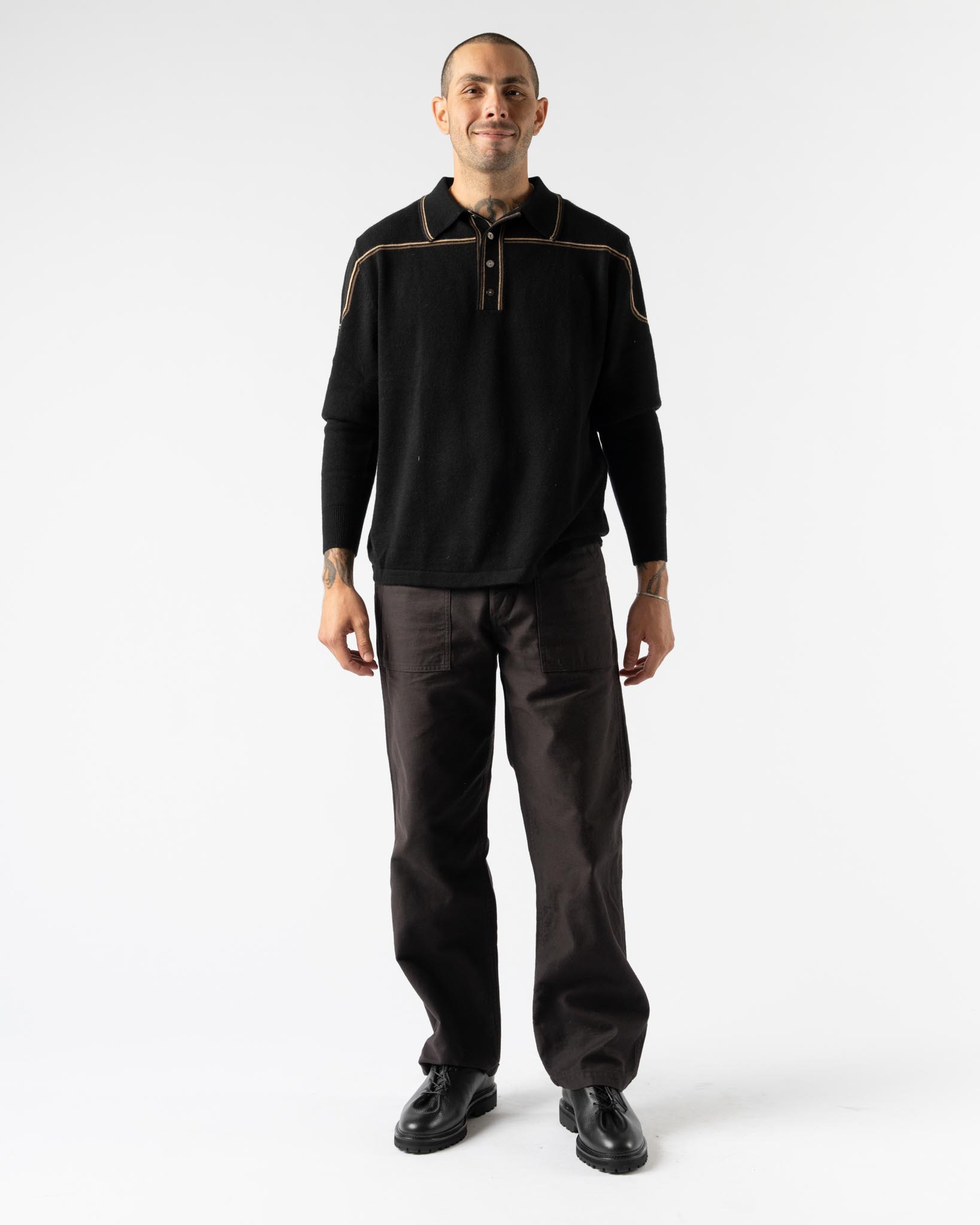 orSlowUS Army Fatigue Pants in Black Stone Curated at Jake