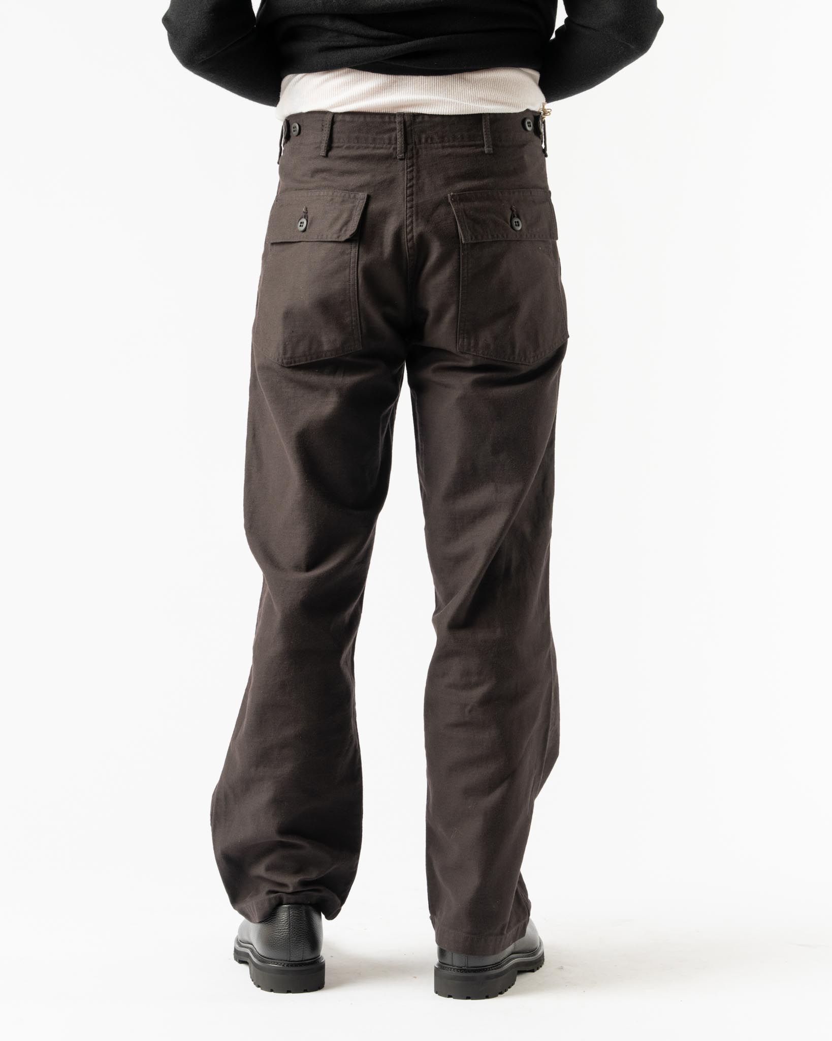 orSlowUS Army Fatigue Pants in Black Stone Curated at Jake