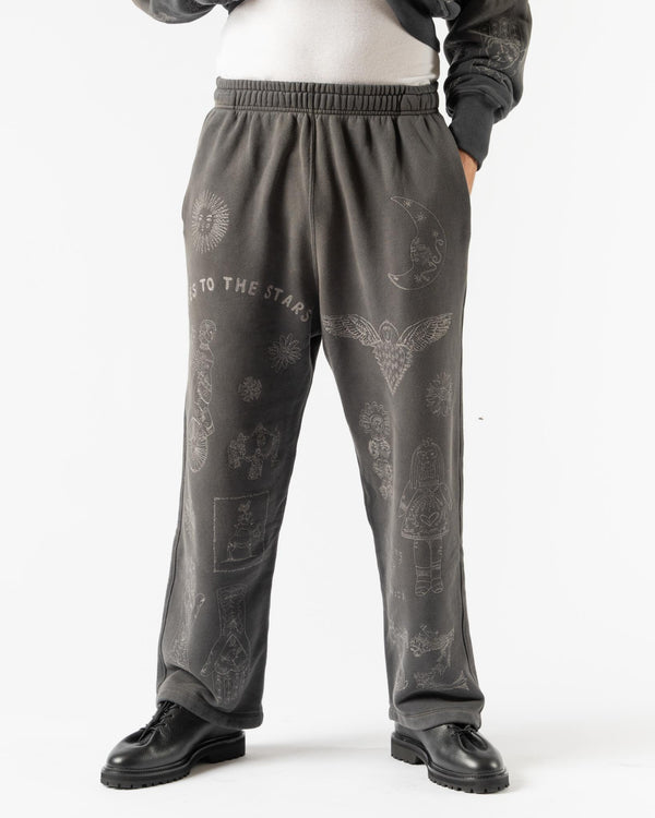 Samuel Zelig Willson Sweatpant in Charcoal