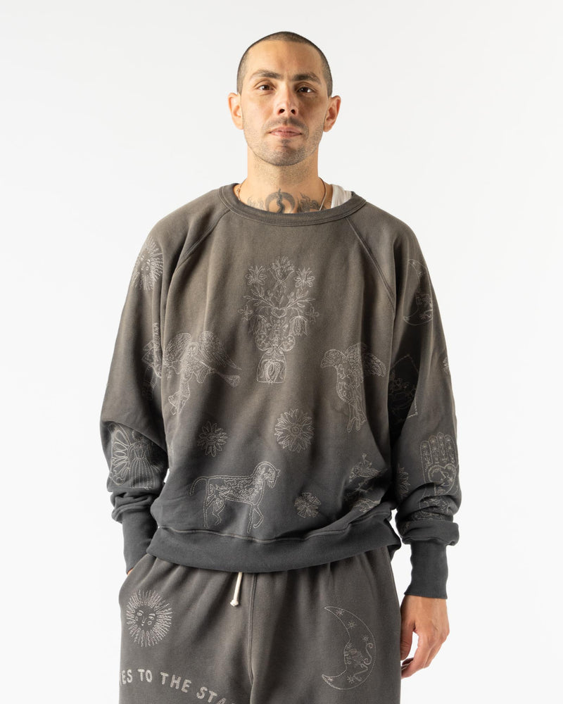 Samuel Zelig Willson Crewneck in Charcoal