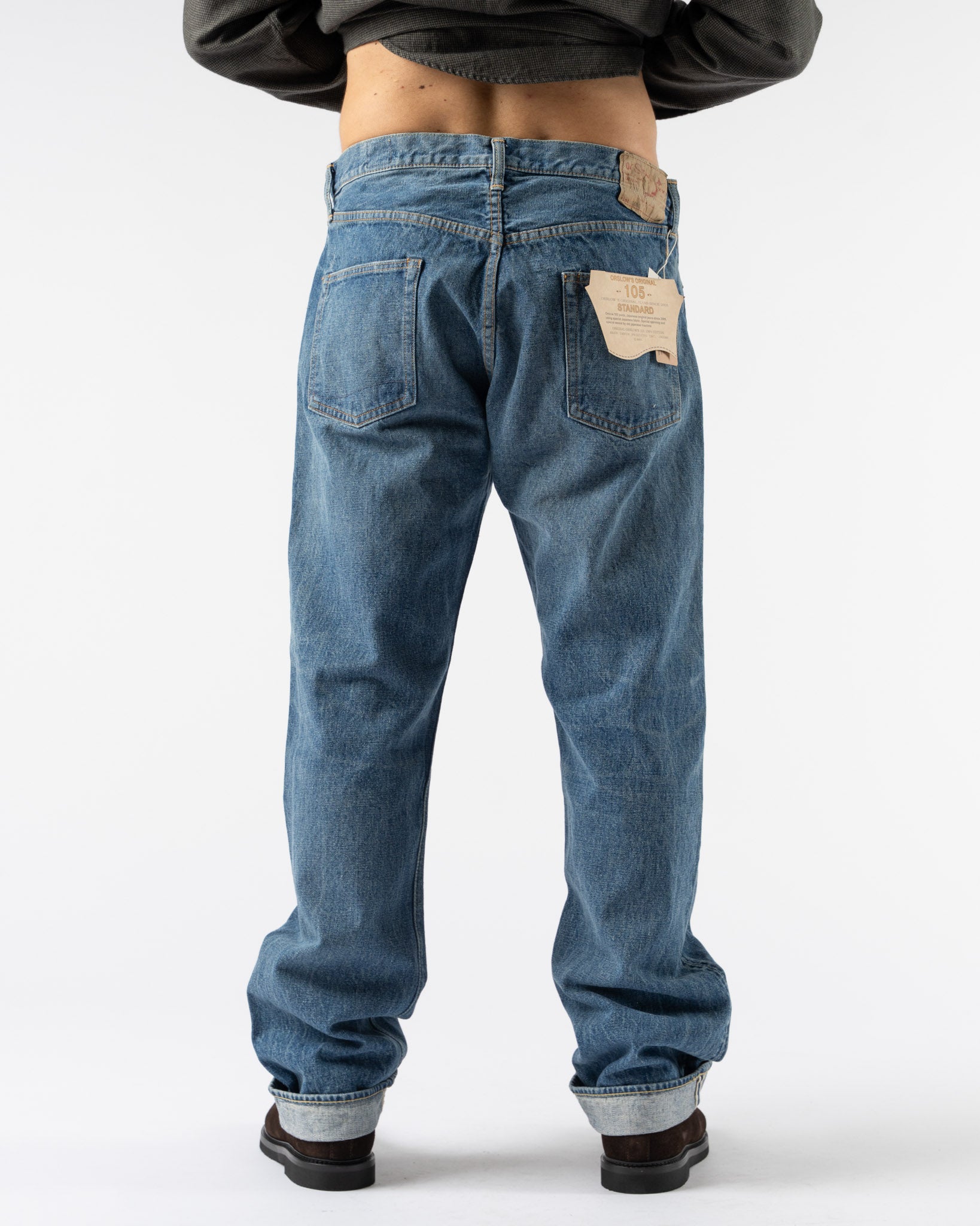 orSlow 105 Standard Selvedge Denim in 2 Year Wash