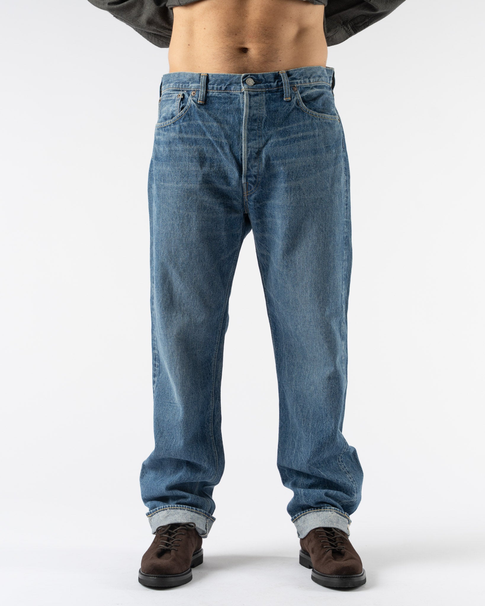 orSlow 105 Standard Selvedge Denim in 2 Year Wash