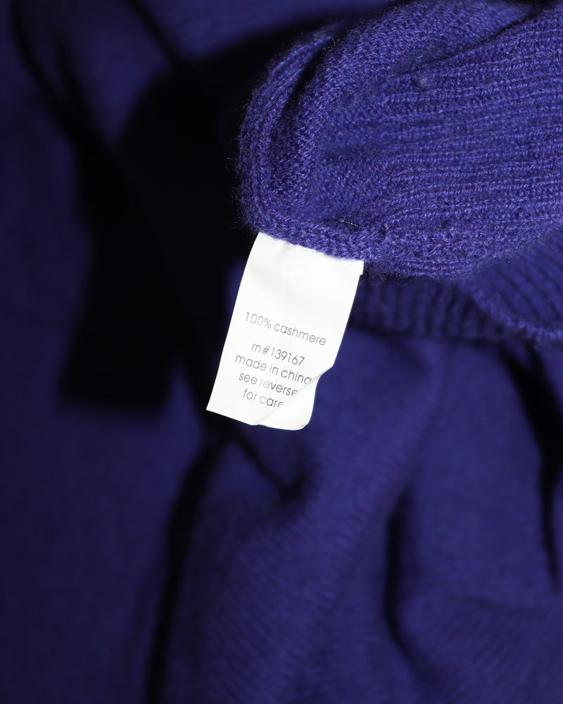 Pre-owned: 27 Miles Cashmere Lightning Bolt Sweater in Purple