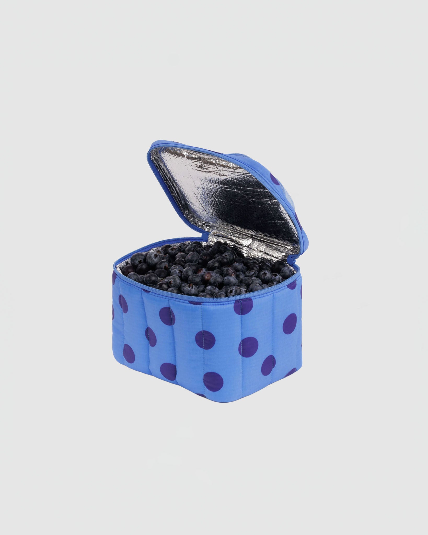 Baggu Puffy Lunch Bag in Blue Polka Dot