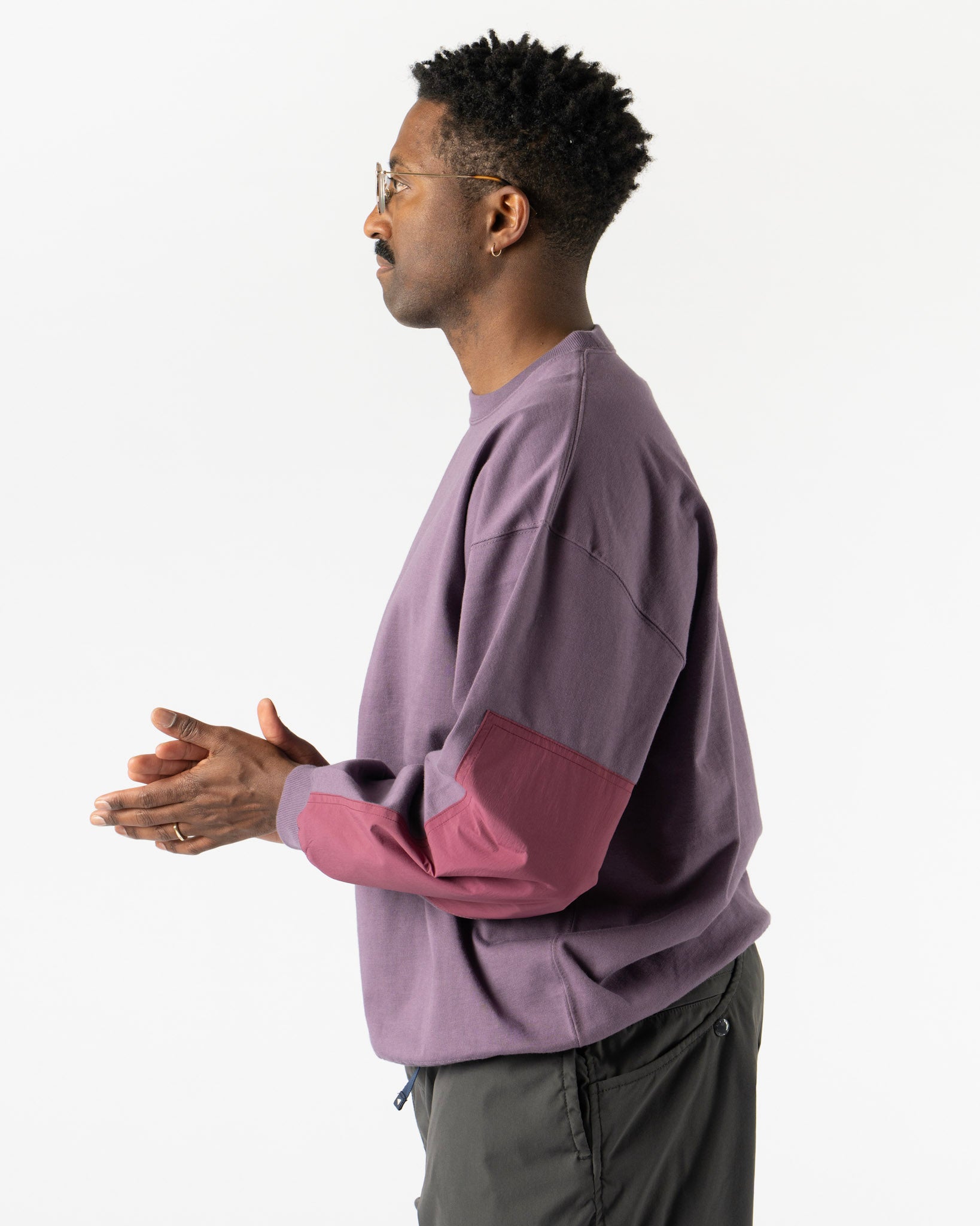 Pilgrim Surf + Supply Jaar Reinforced Crew in Purple