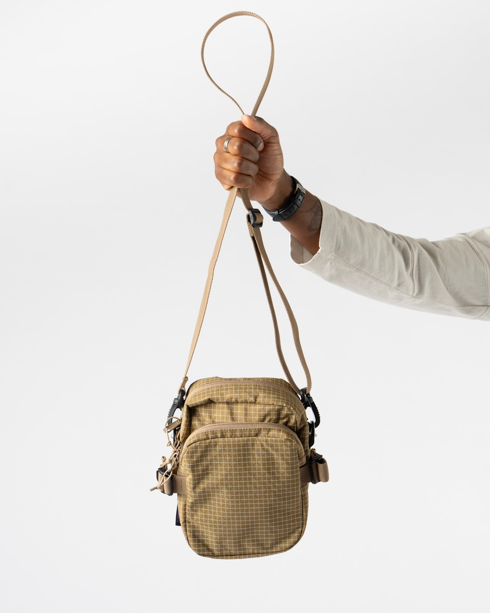 Gramicci Ripstop Mini Shoulder Bag in Beige
