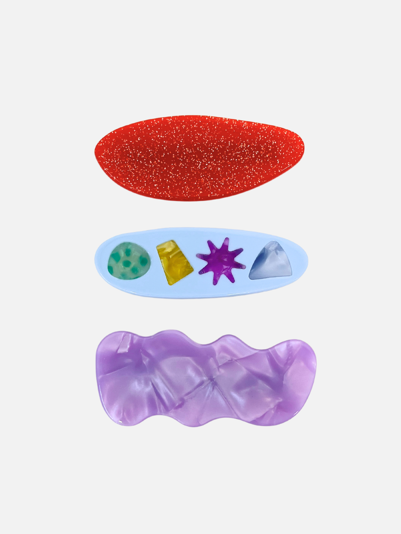 Milk Teeth Trio Kids Hairclip Set