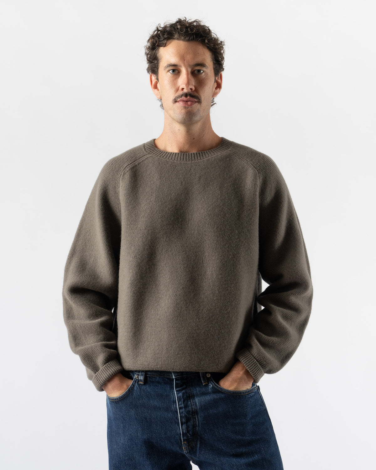 Lady White Co. Raglan Link Sweater in Clay