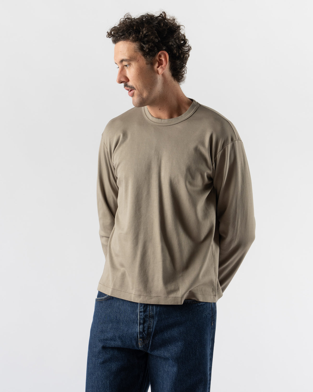 Lady White Co. L/S Pima Lock T-Shirt in Anvil