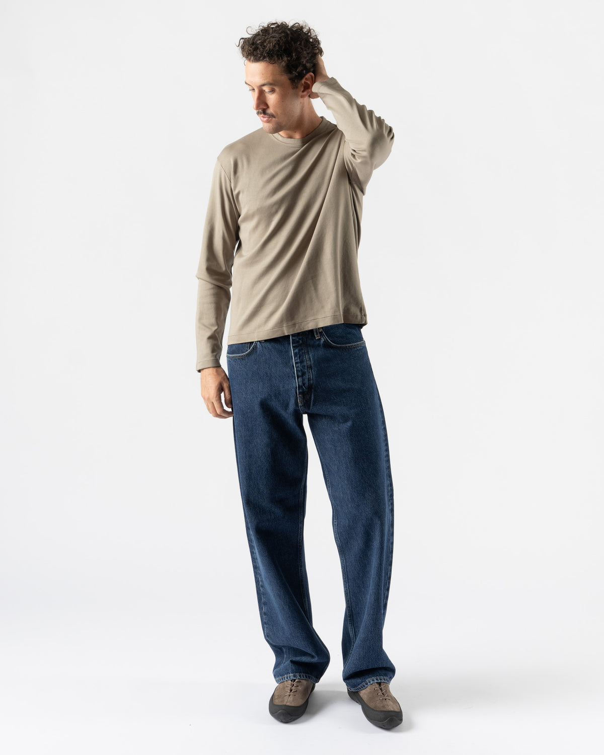 Lady White Co. L/S Pima Lock T-Shirt in Anvil