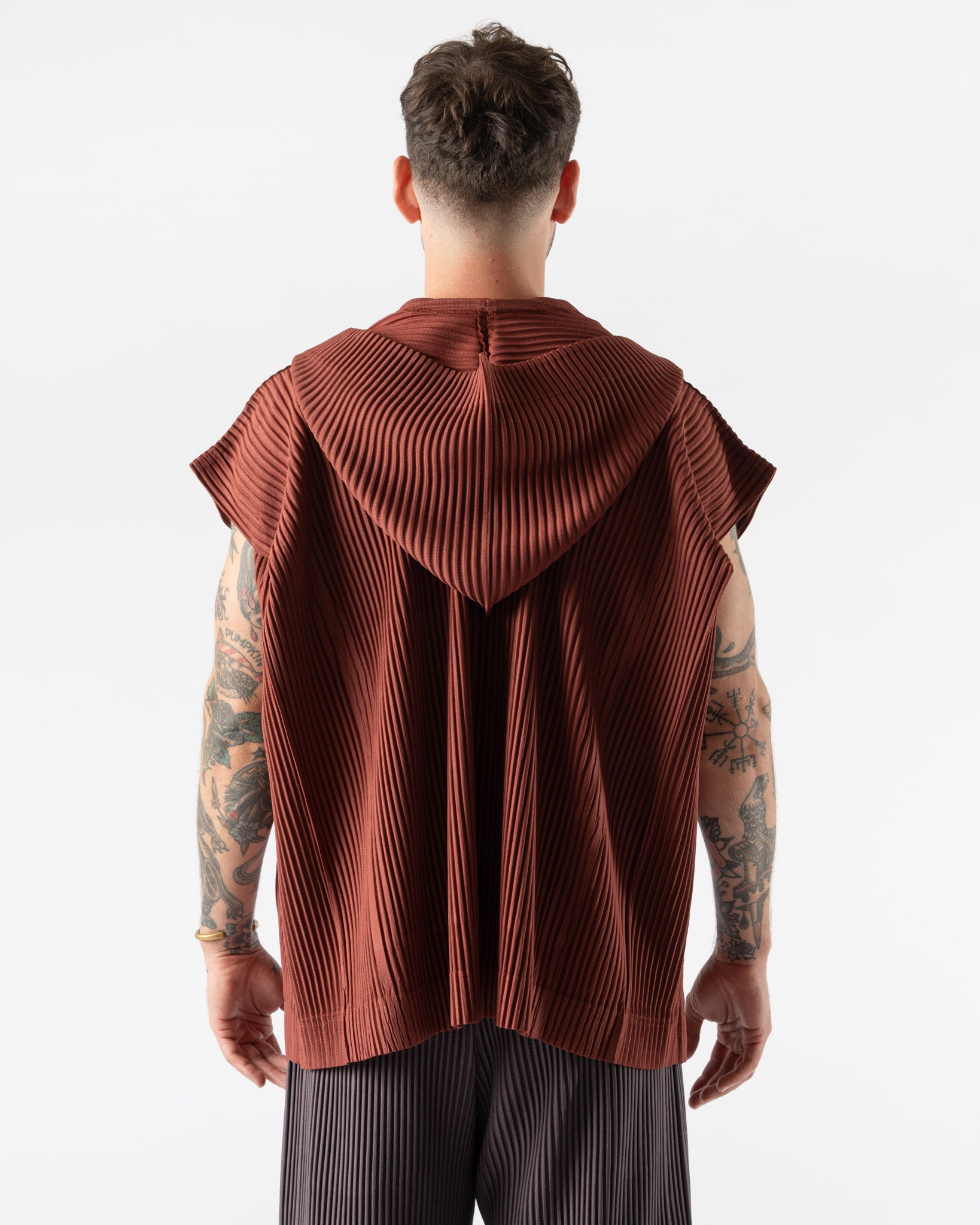 Homme Plissé Issey Miyake August Monthly Colors in Adamite Brown