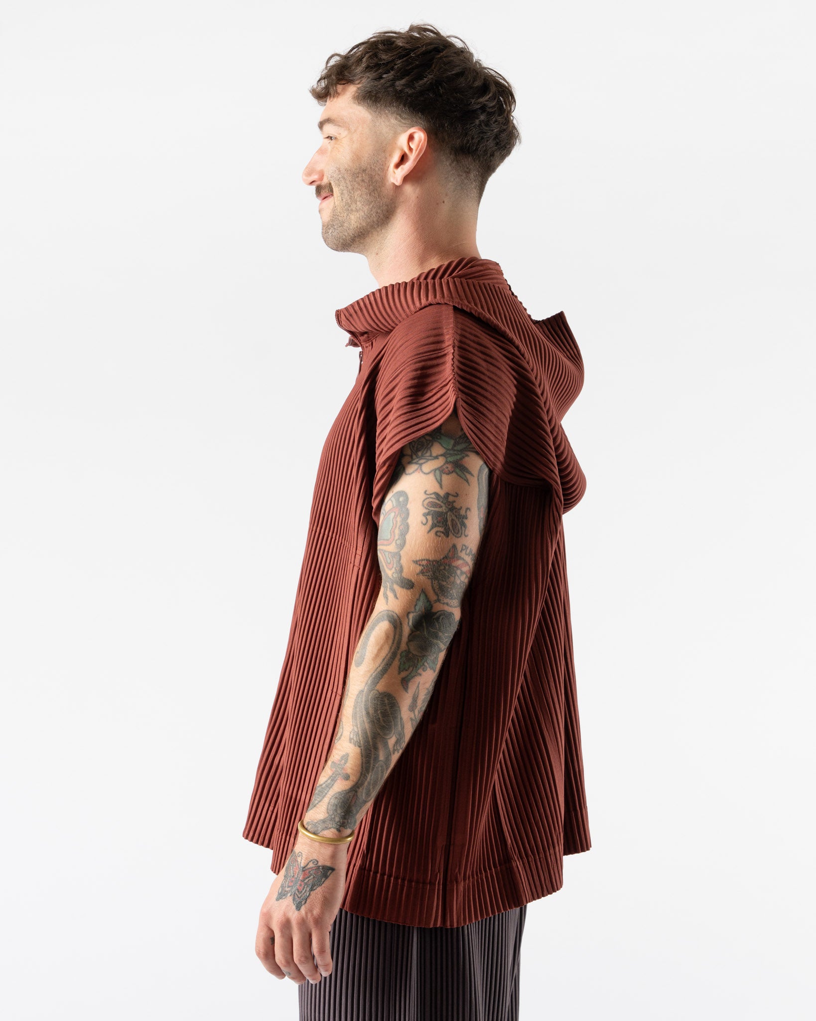 Homme Plissé Issey Miyake August Monthly Colors in Adamite Brown