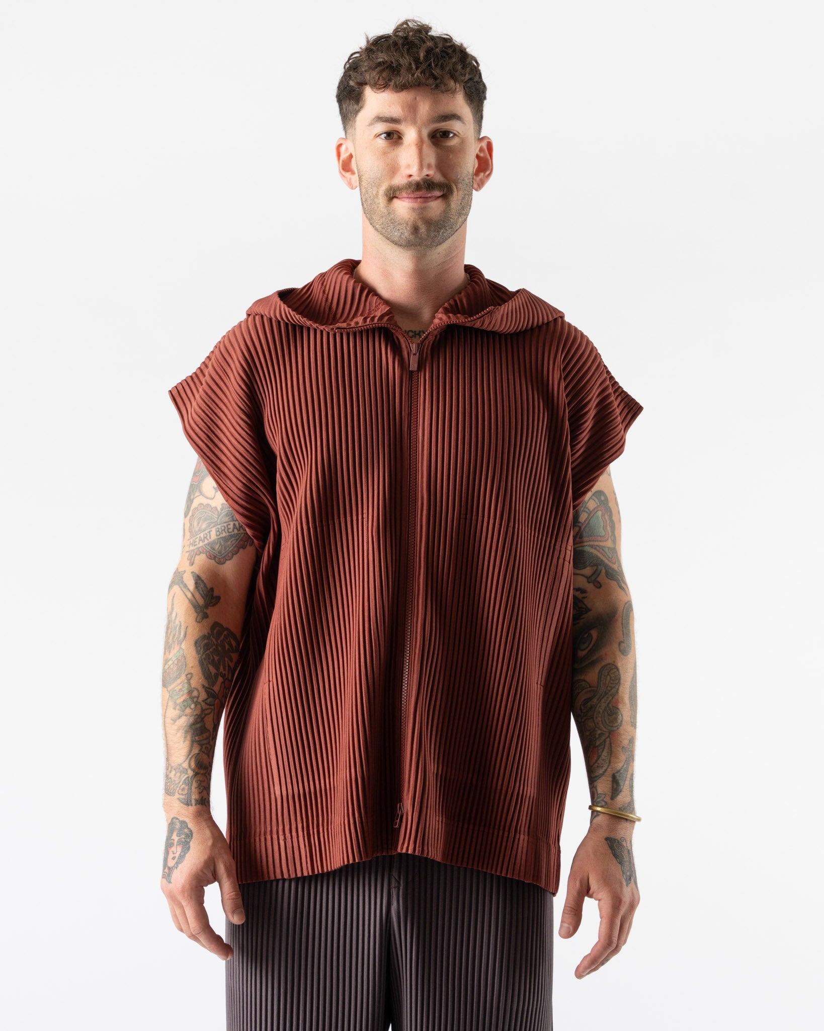 Homme Plissé Issey Miyake August Monthly Colors in Adamite Brown