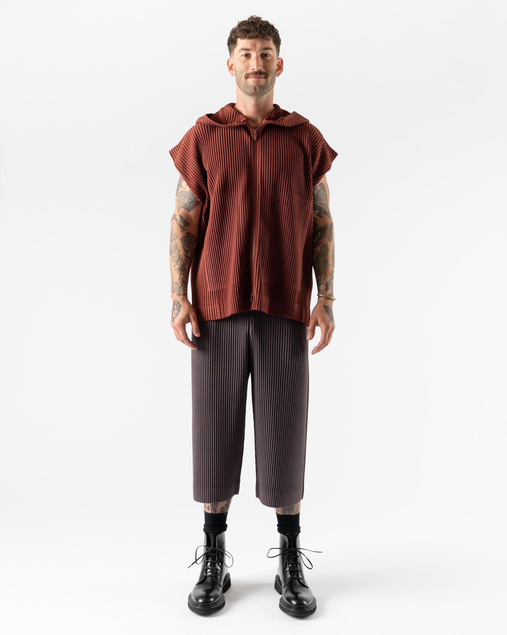 Homme Plissé Issey Miyake August Monthly Colors in Adamite Brown