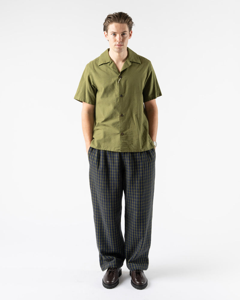 An Irrational Element Pioneer Trouser in Navy/Olive Check