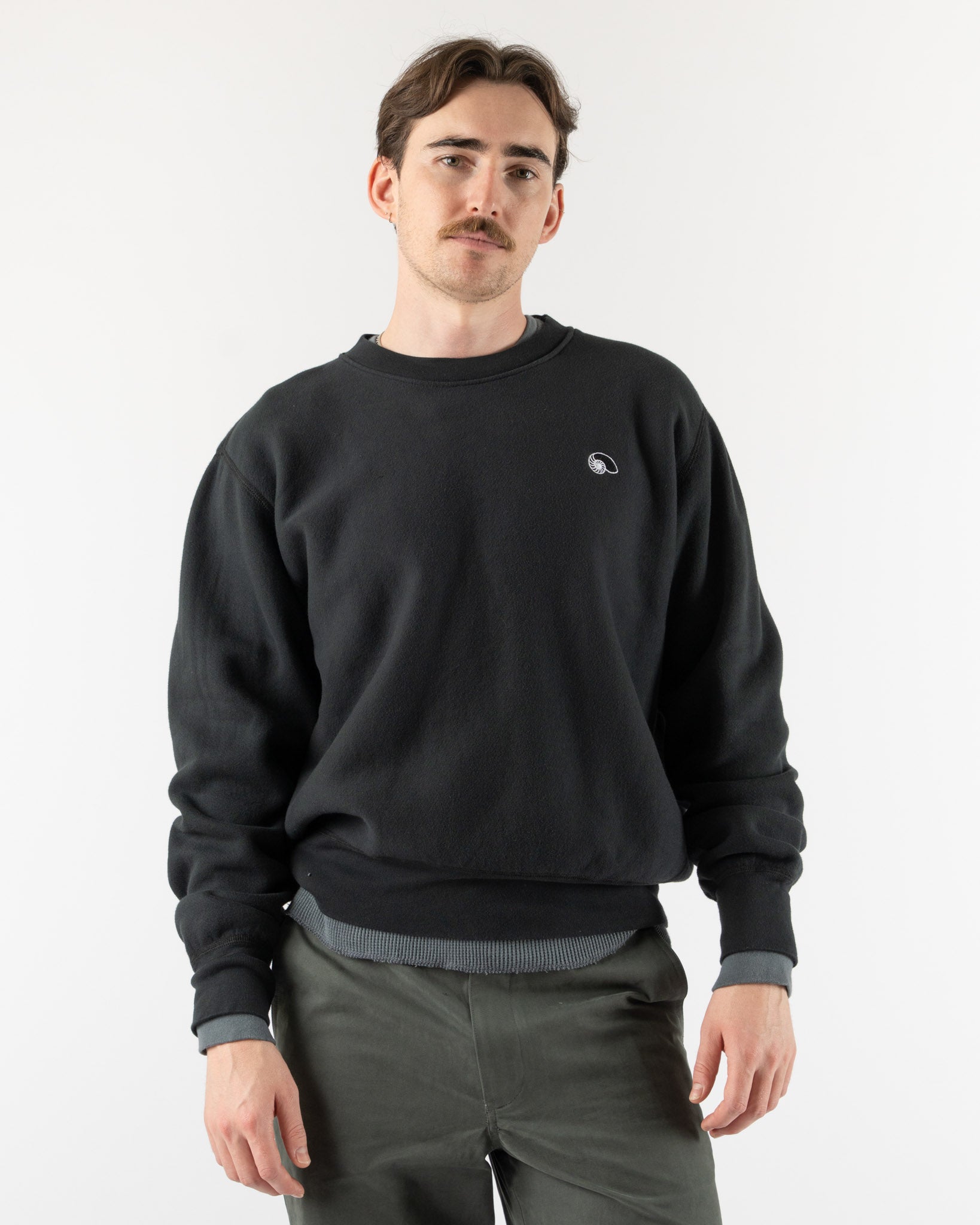 Aaron Levine Crewneck Sweatshirt in Black