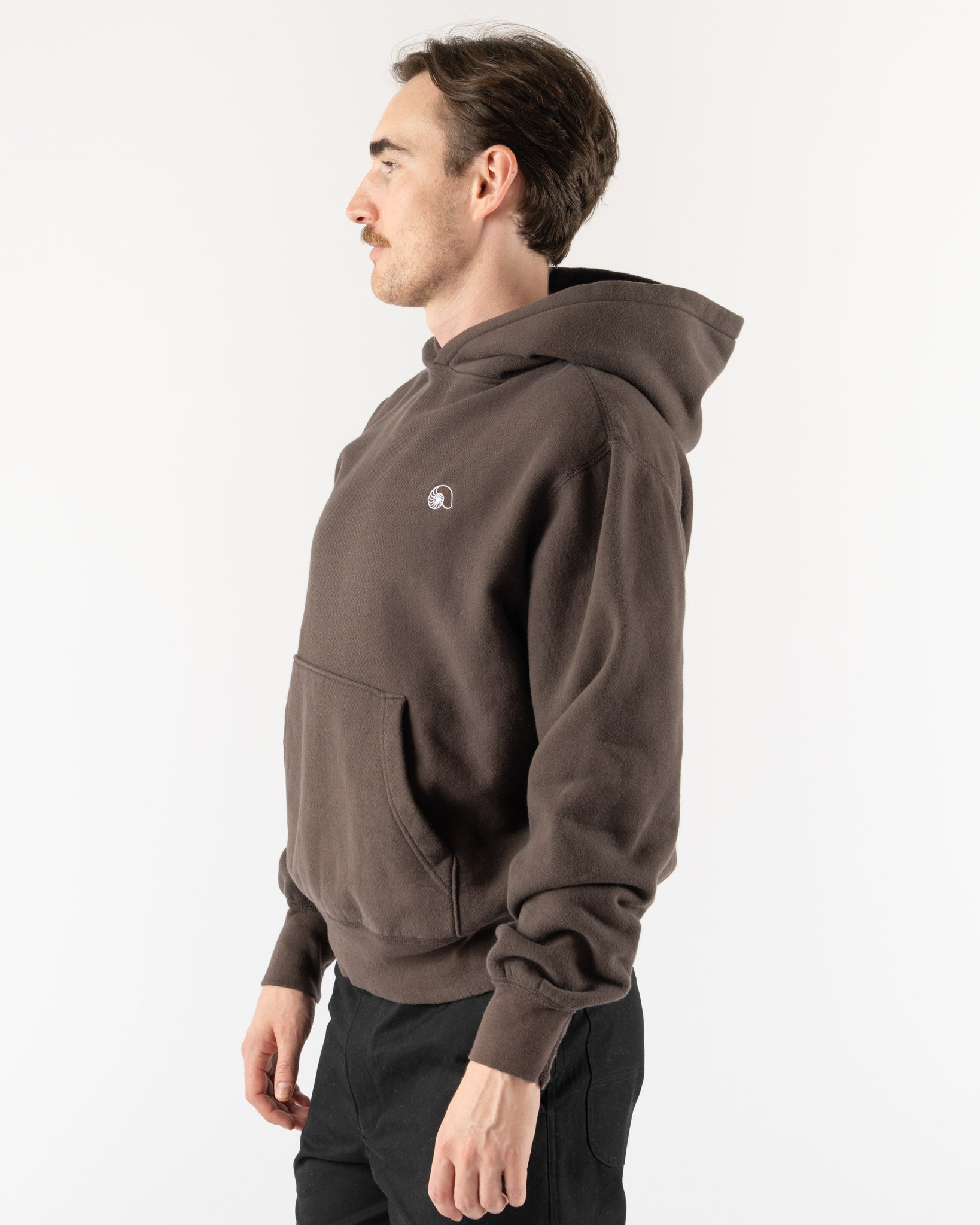 Aaron Levine Hoodie in Brown