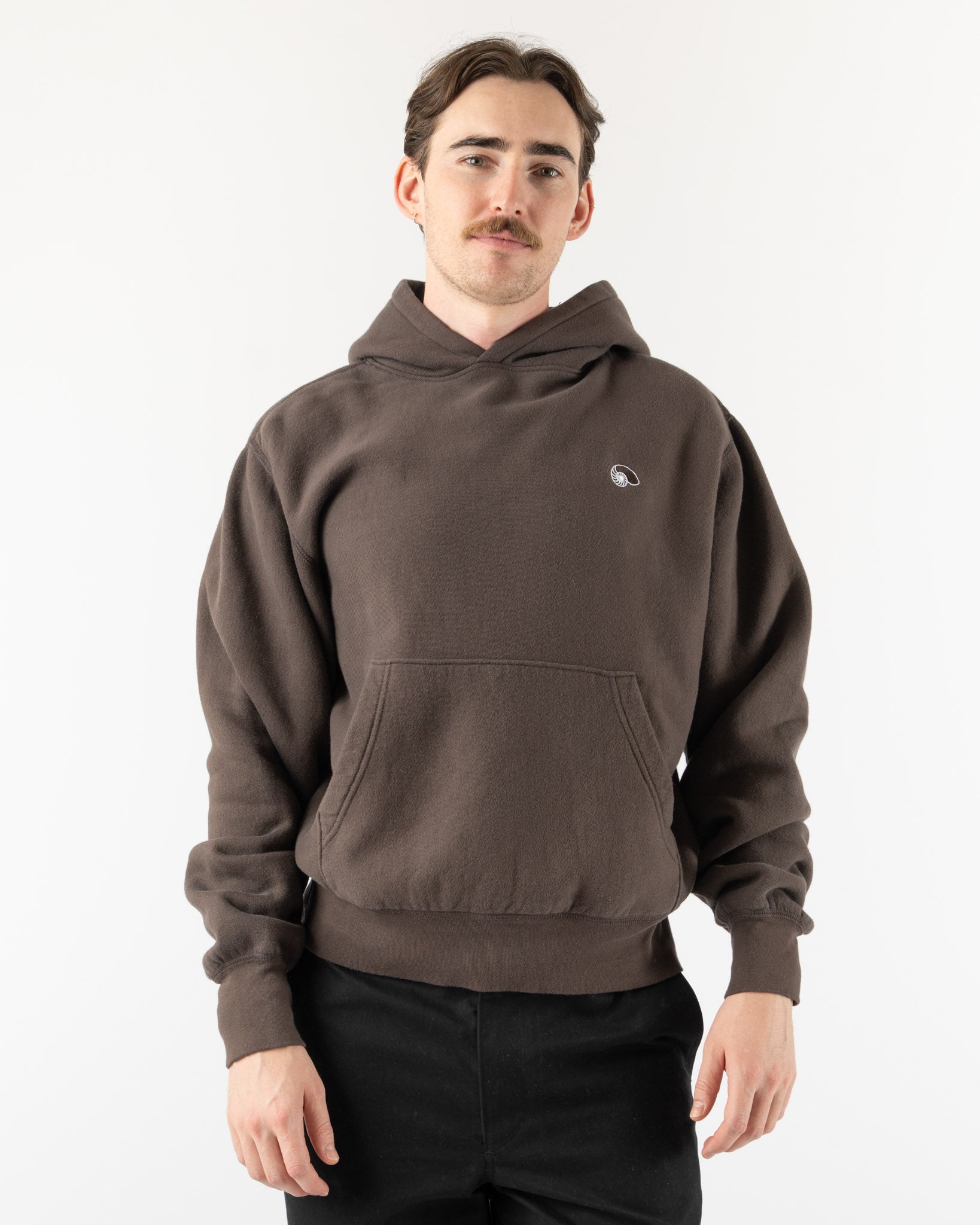 Aaron Levine Hoodie in Brown