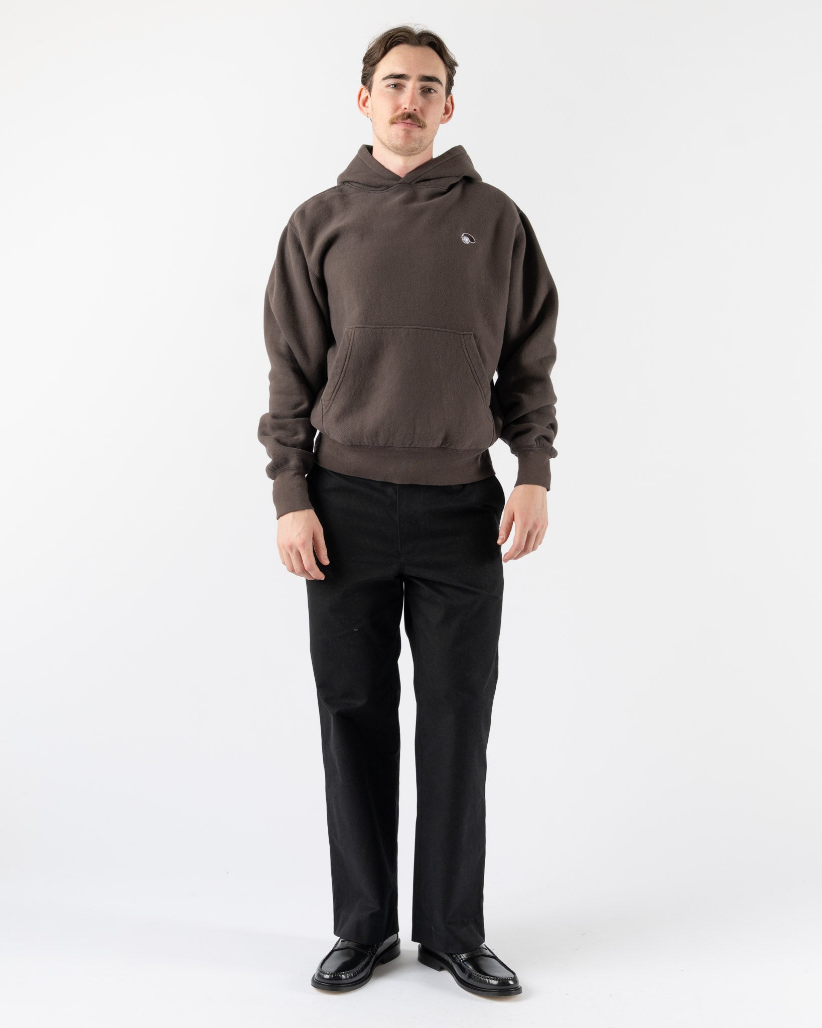 Aaron Levine Hoodie in Brown