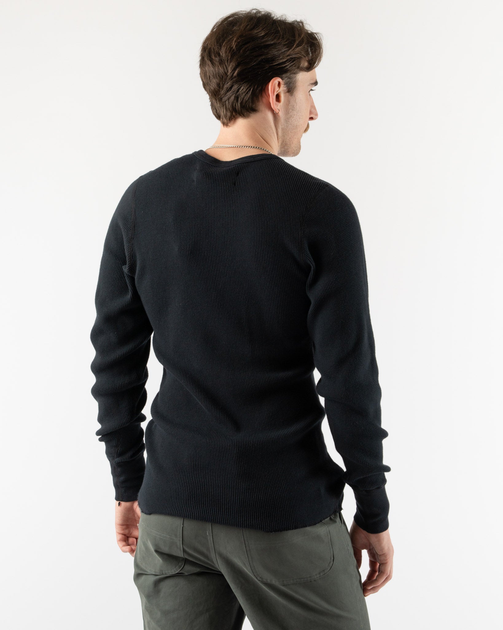 Aaron Levine Thermal Longsleeve in Black