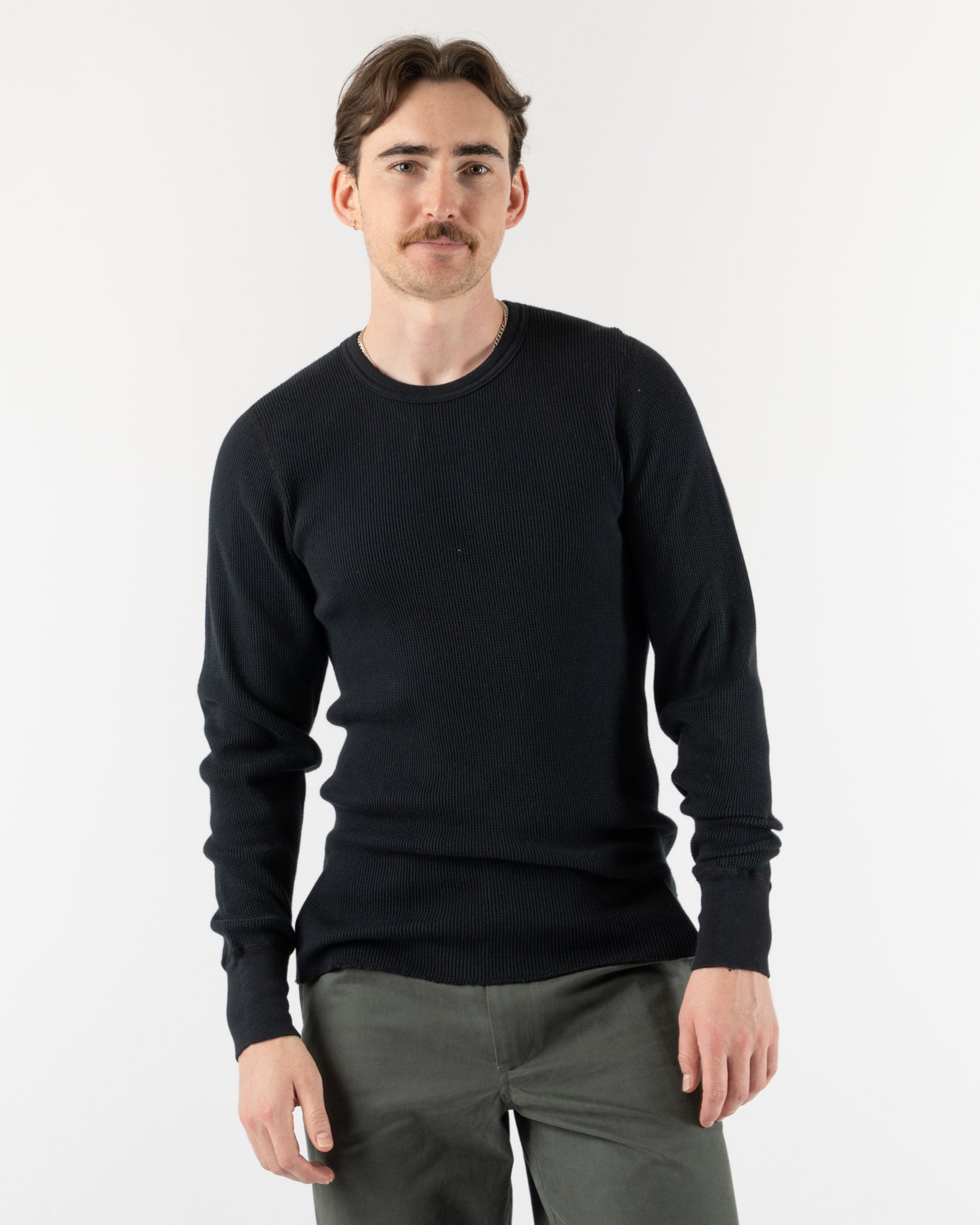 Aaron Levine Thermal Longsleeve in Black